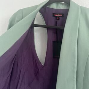 Nameless blazer Sz S NWT light weight open back fresh style mint green